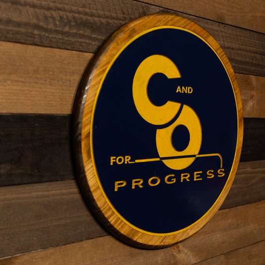 Chesapeake & Ohio Engraved Wood Sign