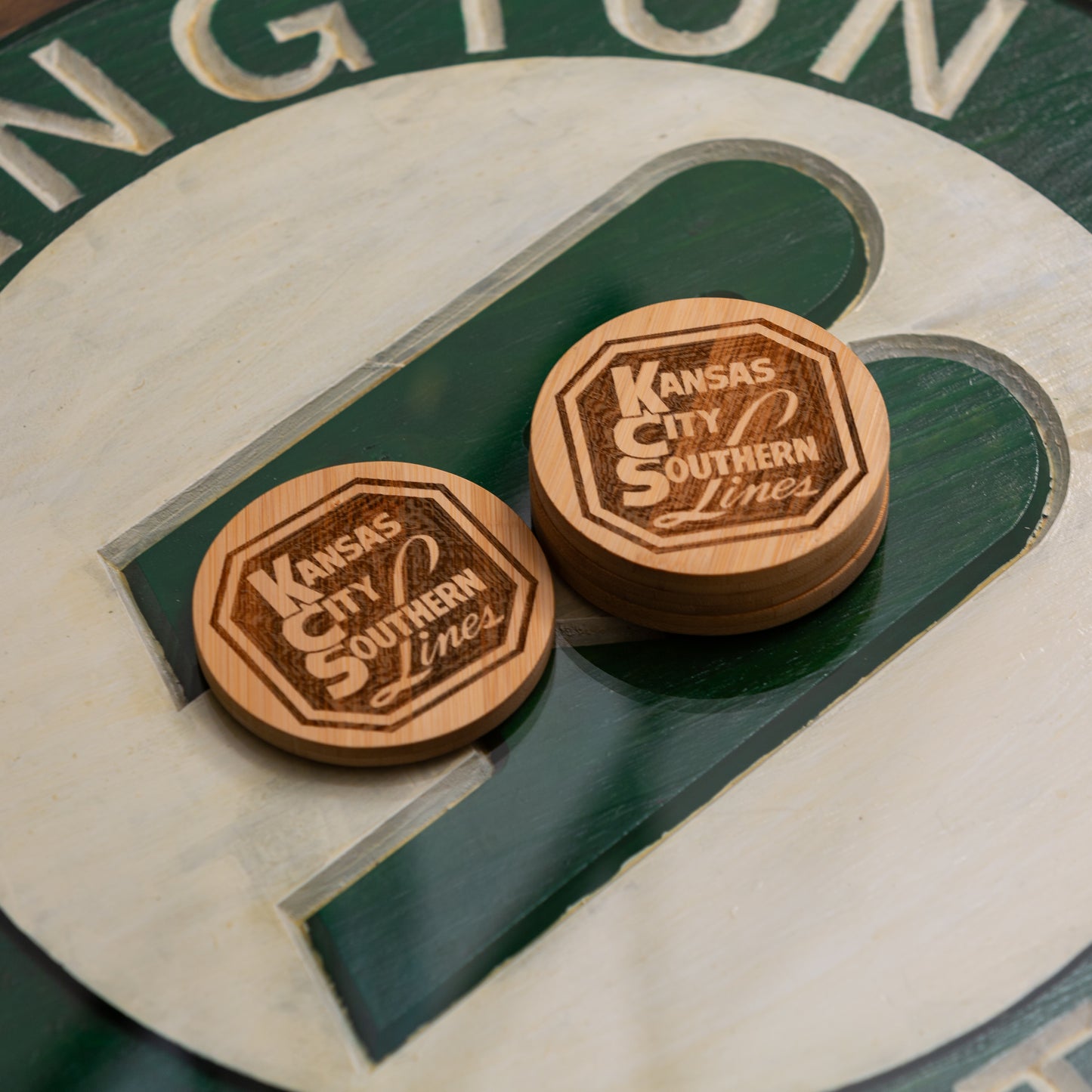 Kansas City Southern Coaster Set