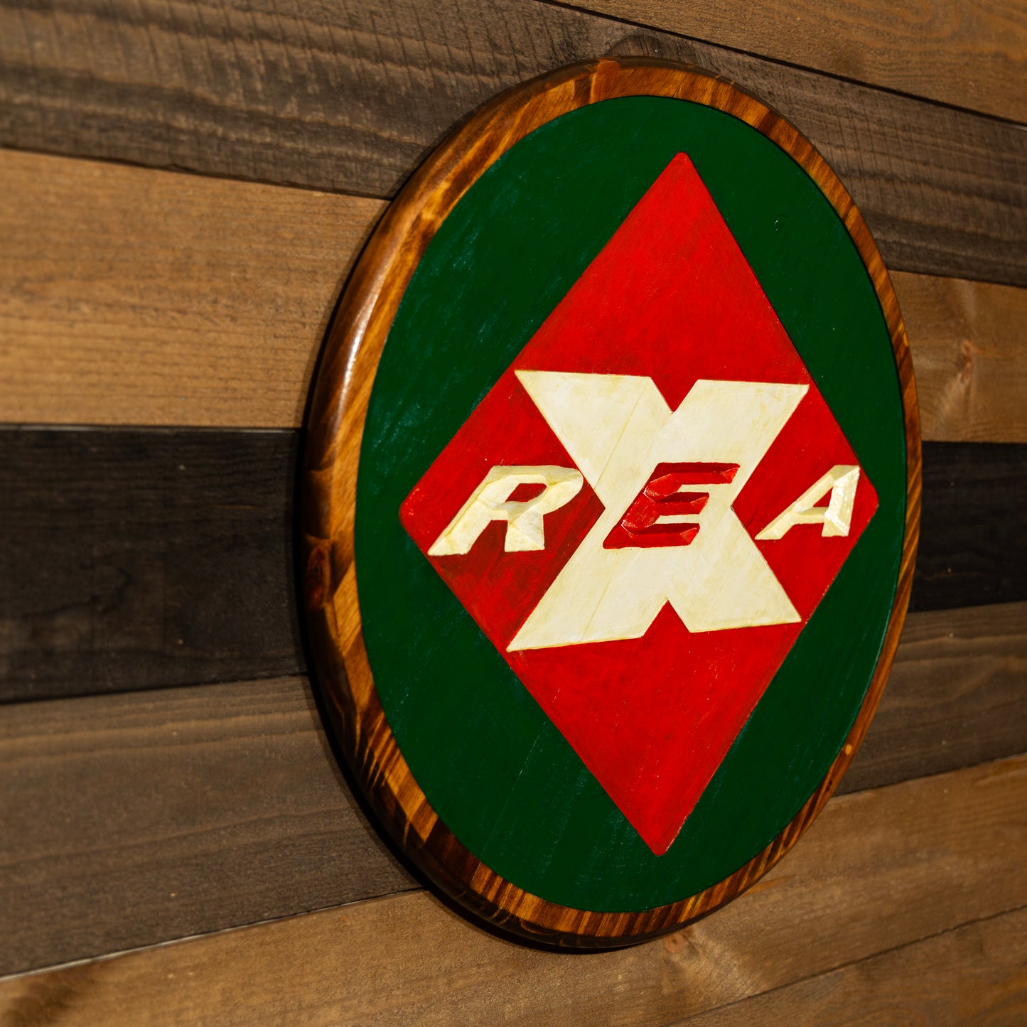 Railway Express Agency Engraved Wood Sign