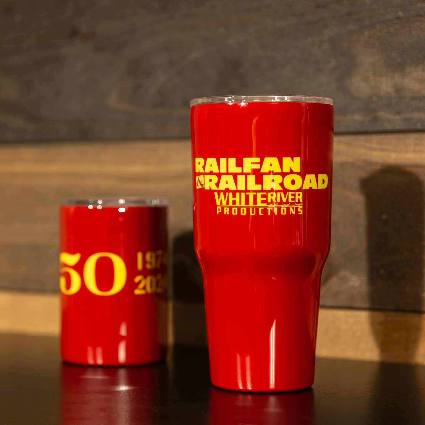 Railfan & Railroad 50th Anniversary Tumbler