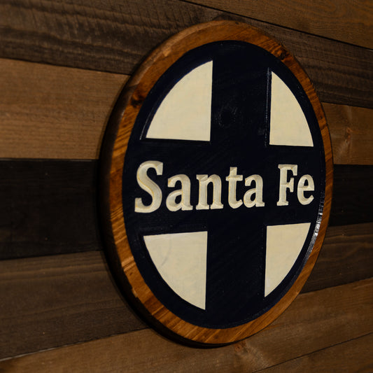 Santa Fe Engraved Wood Sign