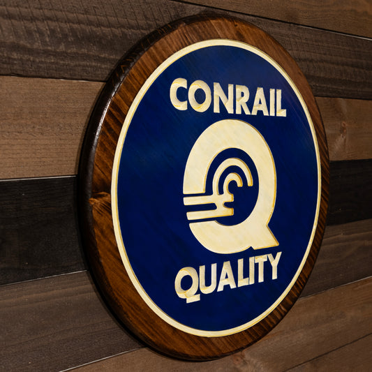 Conrail Engraved Wood Sign