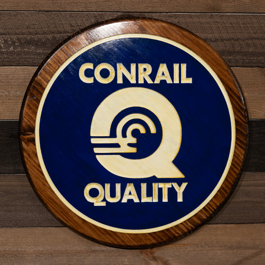 Conrail Engraved Wood Sign