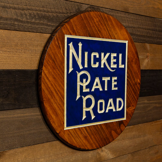 Nickel Plate Road Engraved Wood Sign