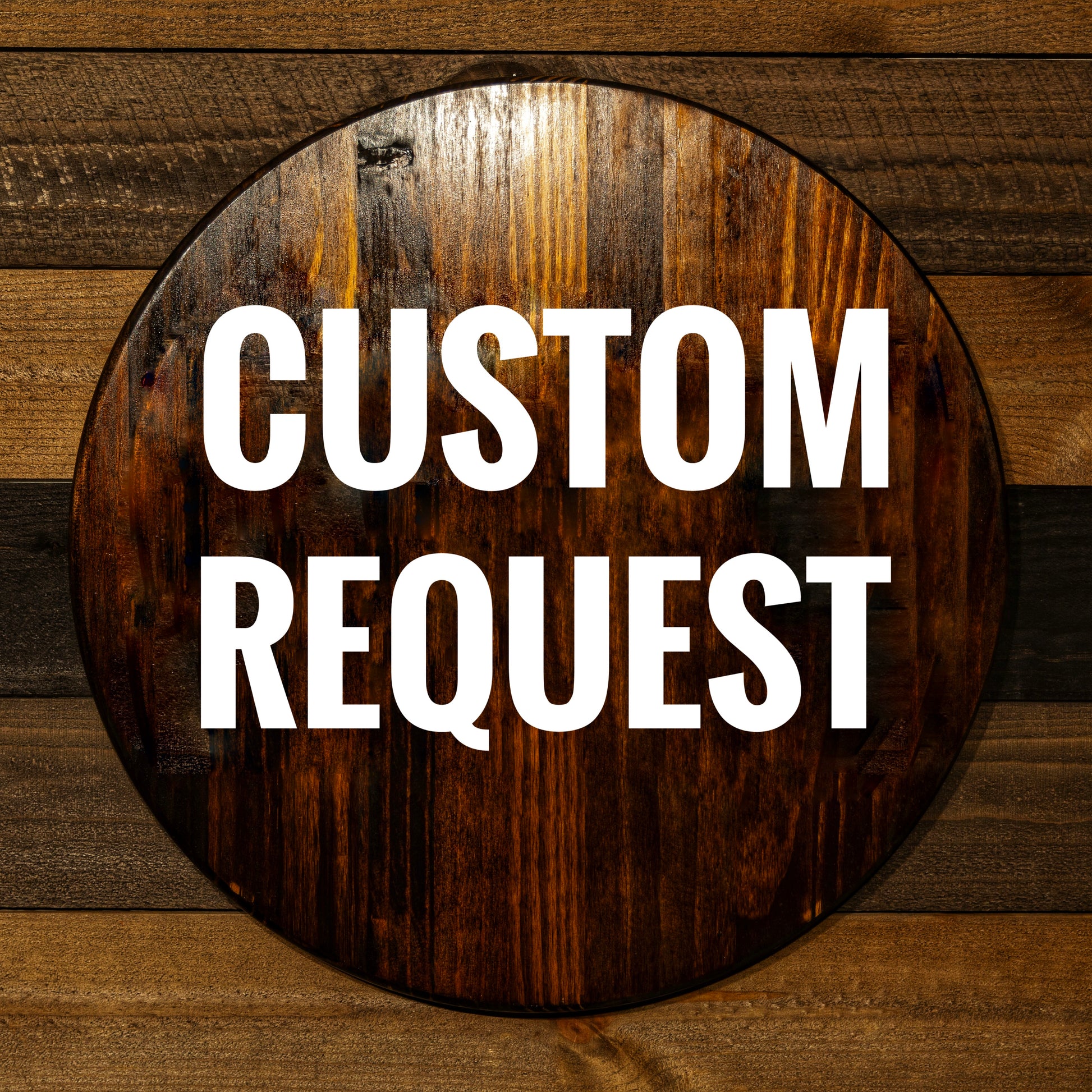Custom Request Engraved Wood Sign – Bespoke Rail
