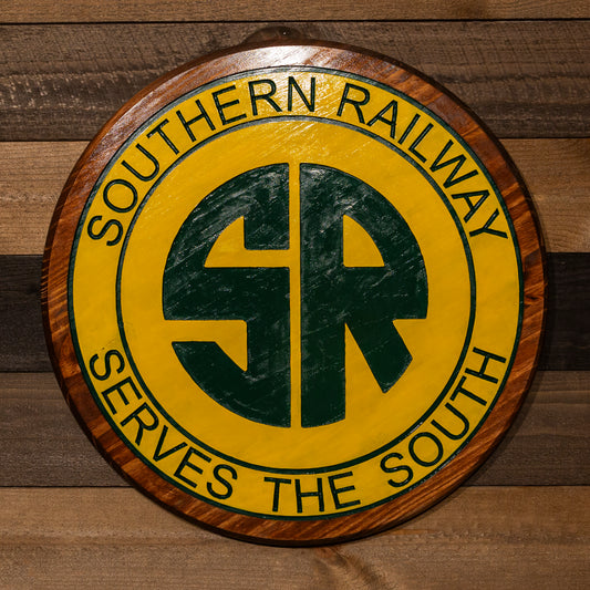 Southern Railway Engraved Wood Sign