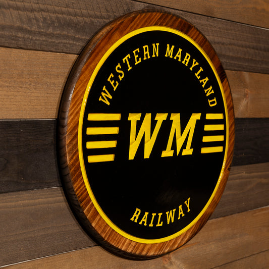 Western Maryland Engraved Wood Sign