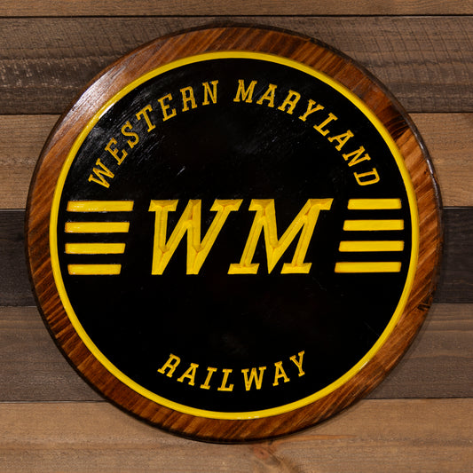 Western Maryland Engraved Wood Sign